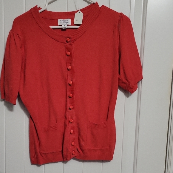 Unique Vintage Sweaters - Unique Vintage Red Sweater